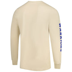 Golden State Warriors Sportiqe Unisex Wales Heavyweight Pocket Long Sleeve T-Shirt Cream - NBA