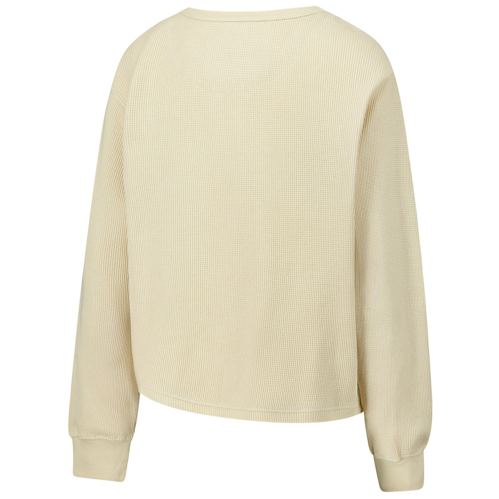 Milwaukee Bucks Sportiqe Unisex High Country Collection Cullen Waffle Knit Long Sleeve T-Shirt Cream - NBA