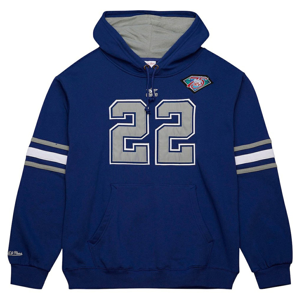 Emmitt Smith Dallas Cowboys Retired Player Name & Number Pullover Hoodie Navy | Mitchell & Ness
