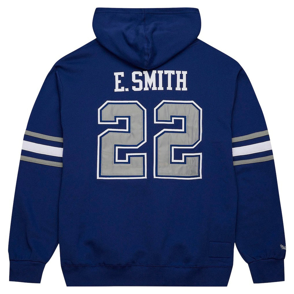 Emmitt Smith Dallas Cowboys Retired Player Name & Number Pullover Hoodie Navy | Mitchell & Ness