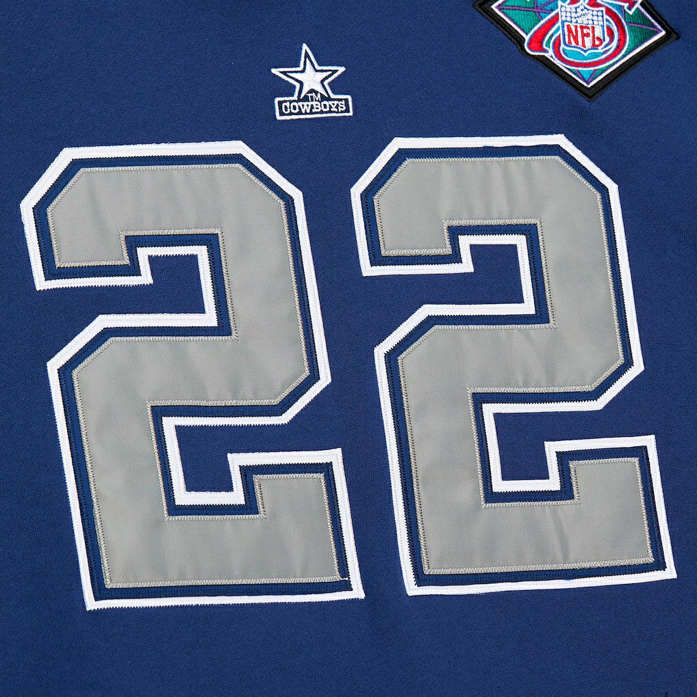 Emmitt Smith Dallas Cowboys Retired Player Name & Number Pullover Hoodie Navy | Mitchell & Ness
