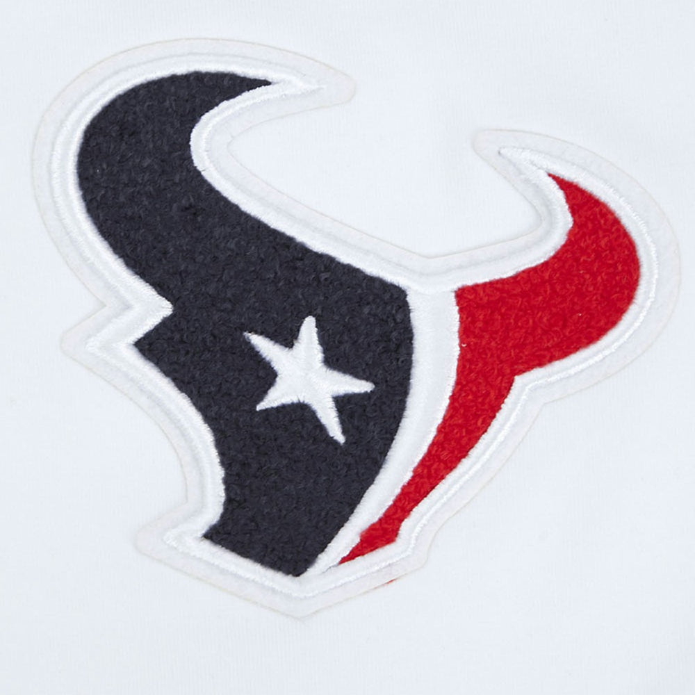 Houston Texans Pro Standard Women's Away Cropped Boxy T-Shirt White | NFL
