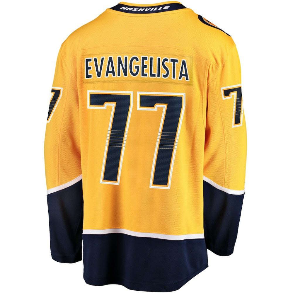 Luke Evangelista Nashville Predators Fanatics Premier Breakaway Player Jersey - Gold - NHL