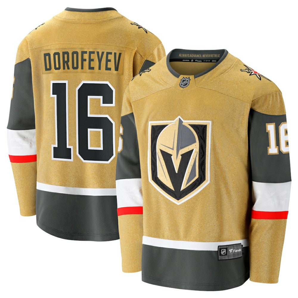 Pavel Dorofeyev Vegas Golden Knights Fanatics Premier Breakaway Player Jersey - Gold - NHL