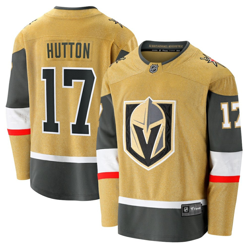 Ben Hutton Vegas Golden Knights Fanatics Home Premier Breakaway Player Jersey - Gold - NHL