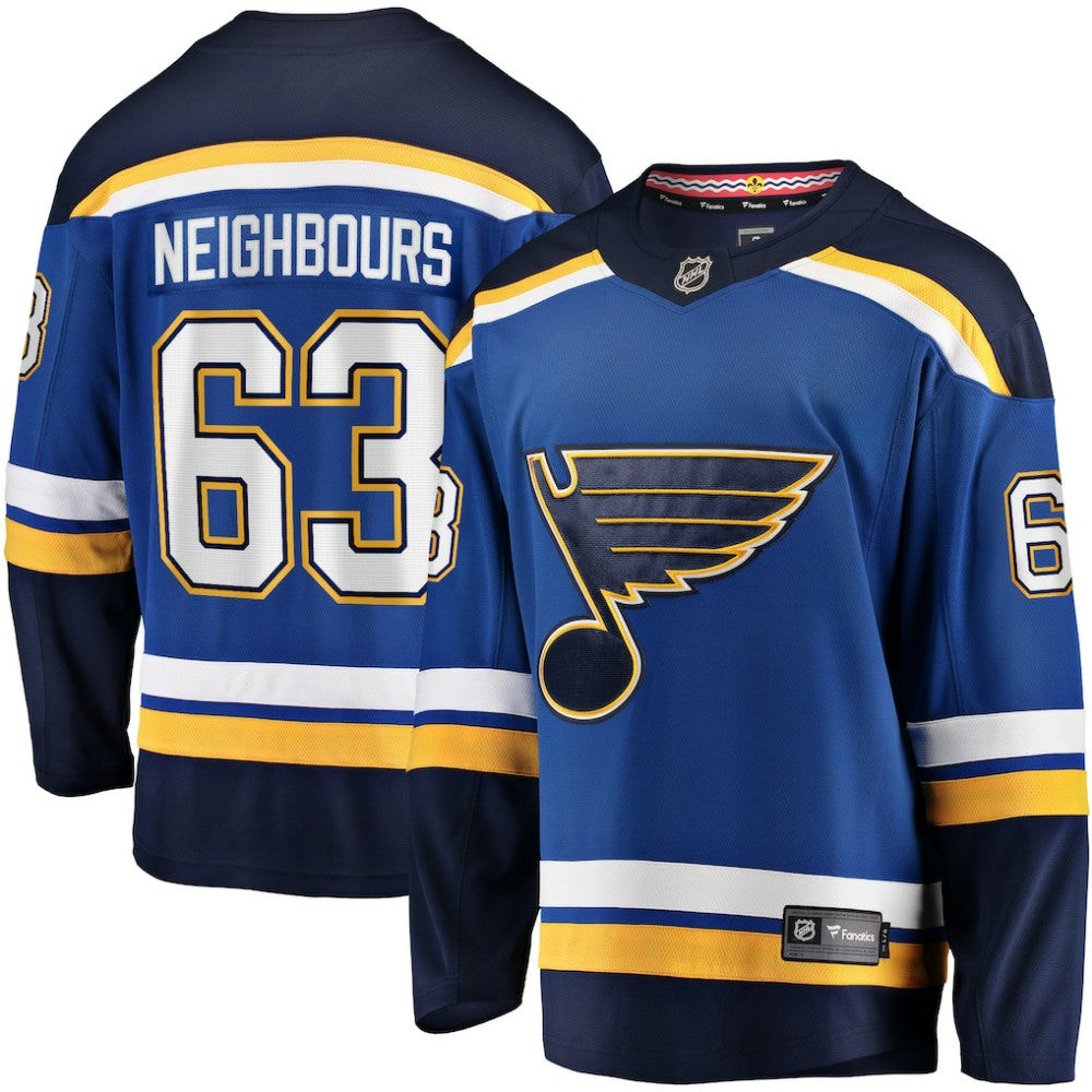 Jake Neighbours St. Louis Blues Fanatics Home Premier Breakaway Player Jersey - Blue - NHL