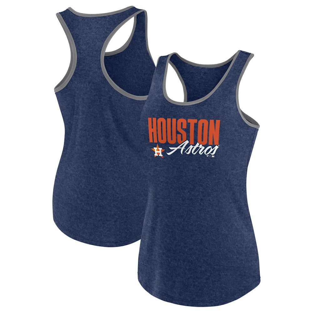 Houston Astros Profile Women's Plus Size Racerback Tank Top - MLB