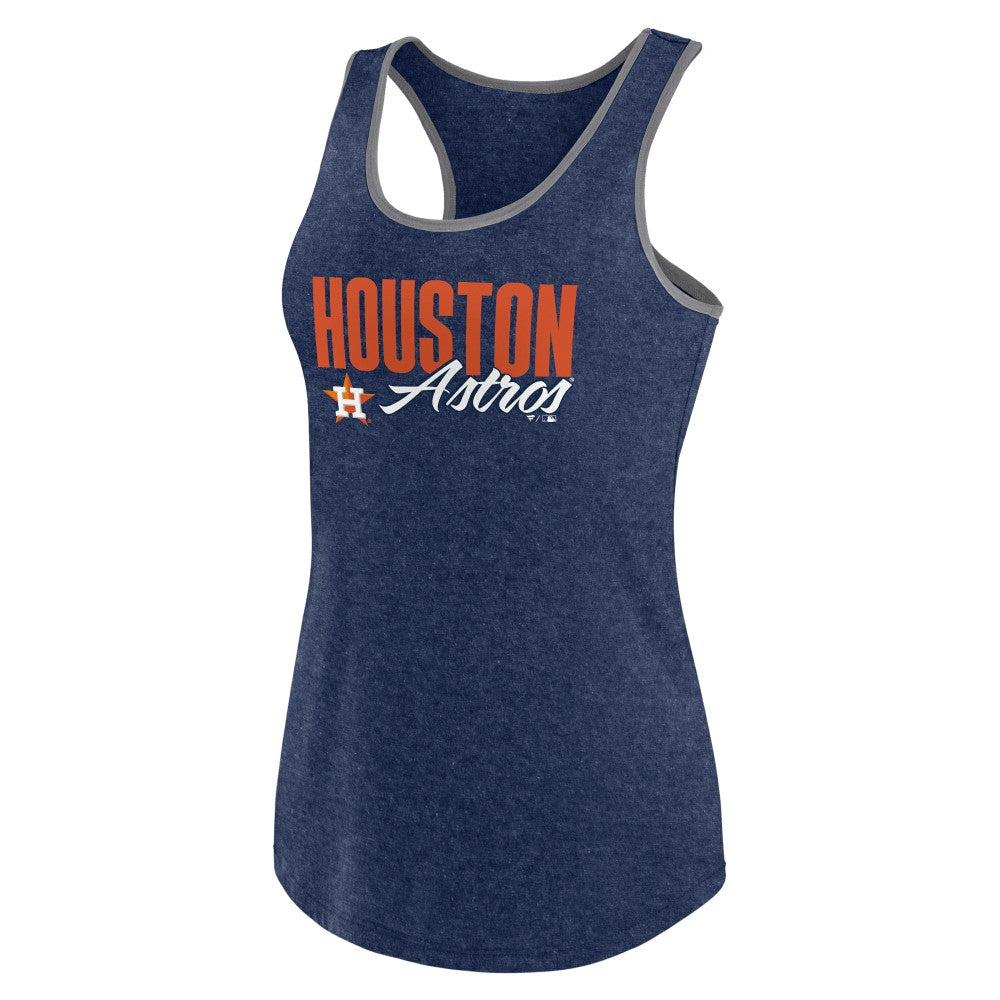 Houston Astros Profile Women's Plus Size Racerback Tank Top - MLB