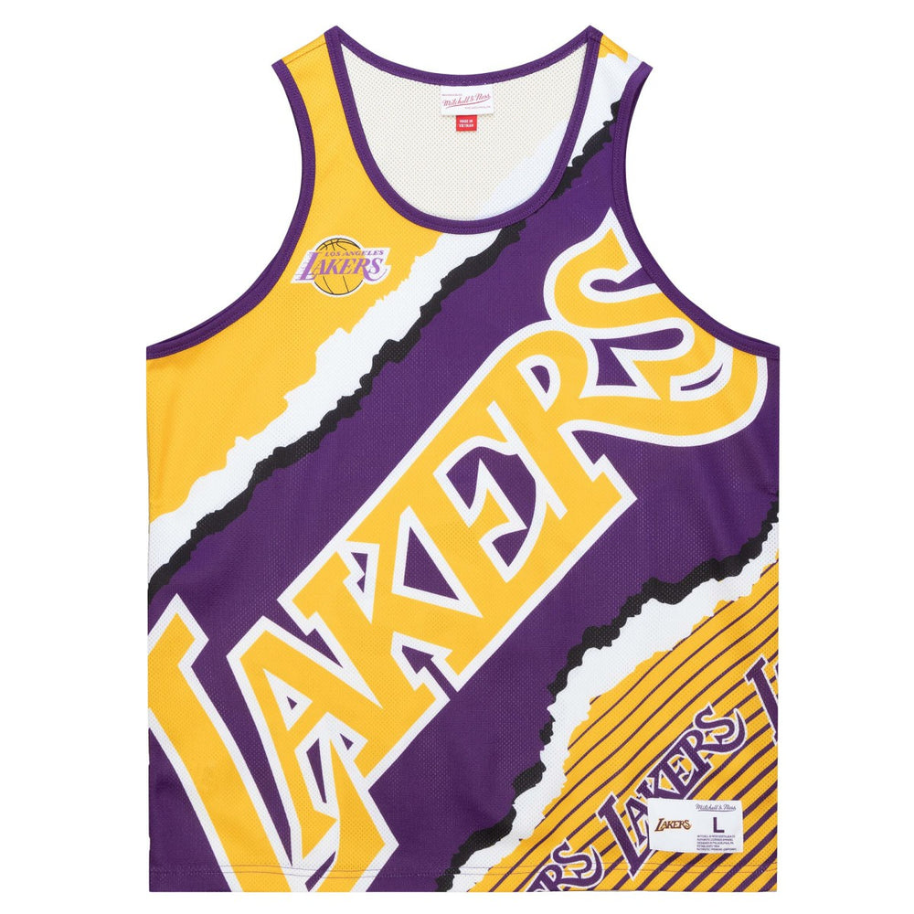 Los Angeles Lakers Jumbotron 2.0 Sublimated Tank Top Gold - NBA