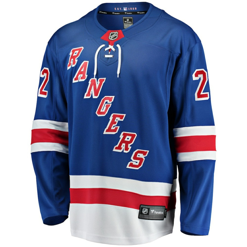 Jonny Brodzinski New York Rangers Fanatics Home Premier Breakaway Player Jersey - Blue - NHL