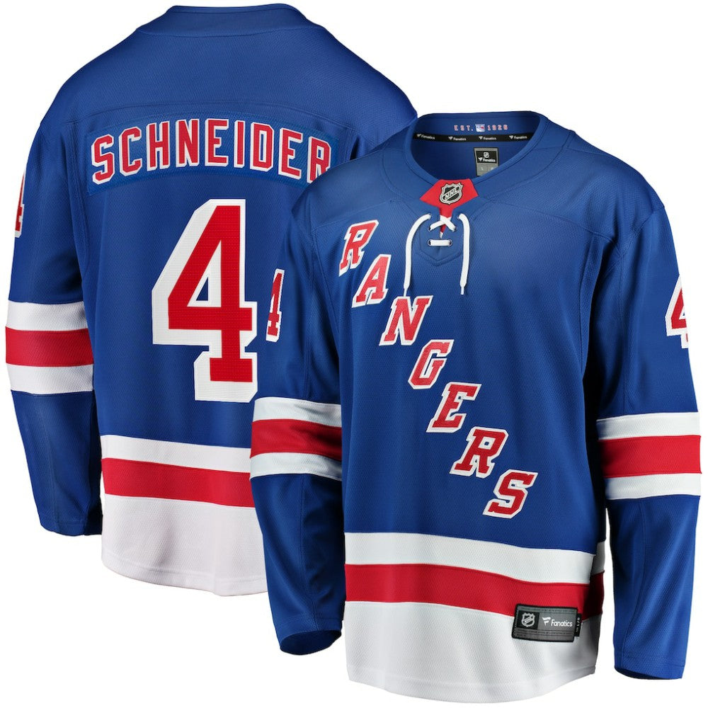 Braden Schneider New York Rangers Fanatics Home Premier Breakaway Player Jersey - Blue - NHL