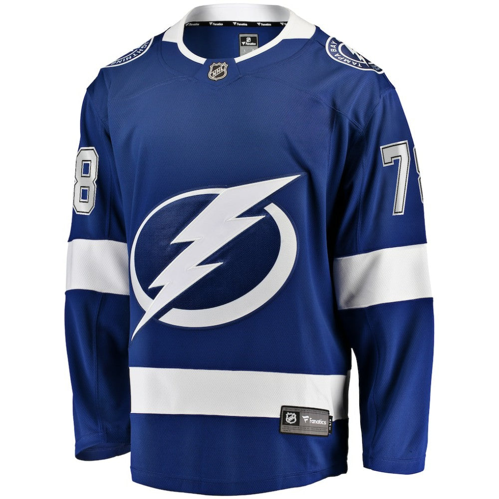 Emil Lilleberg Tampa Bay Lightning Fanatics Home Premier Breakaway Player Jersey - Blue - NHL