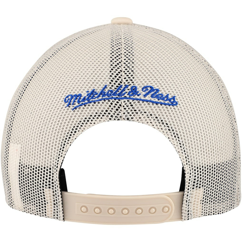 Philadelphia 76ers Trucker Adjustable Hat Cream - NBA