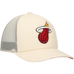 Miami Heat Trucker Adjustable Hat Cream - NBA