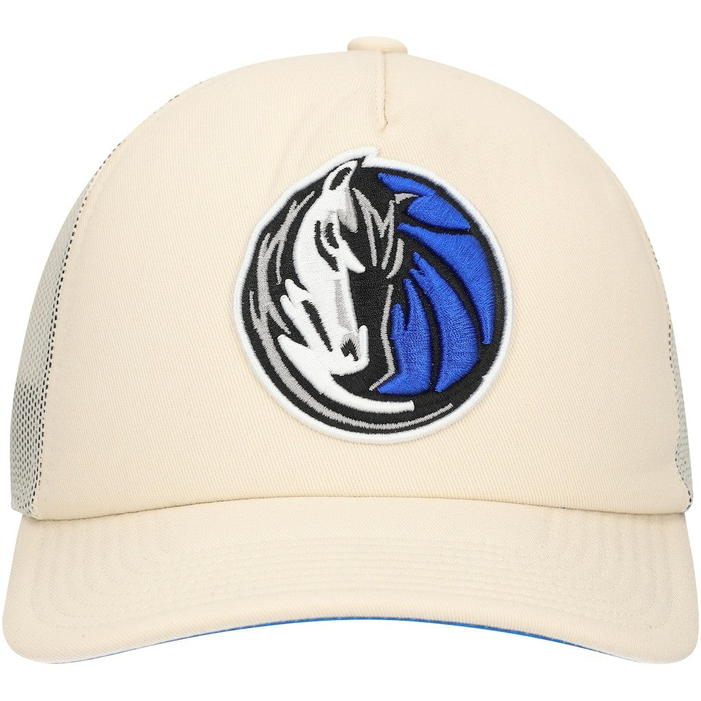 Dallas Mavericks Trucker Adjustable Hat Cream - NBA