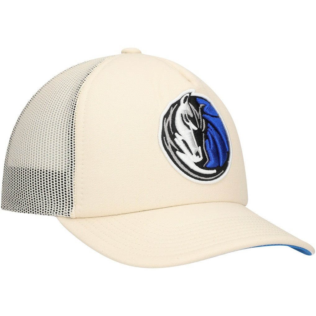 Dallas Mavericks Trucker Adjustable Hat Cream - NBA