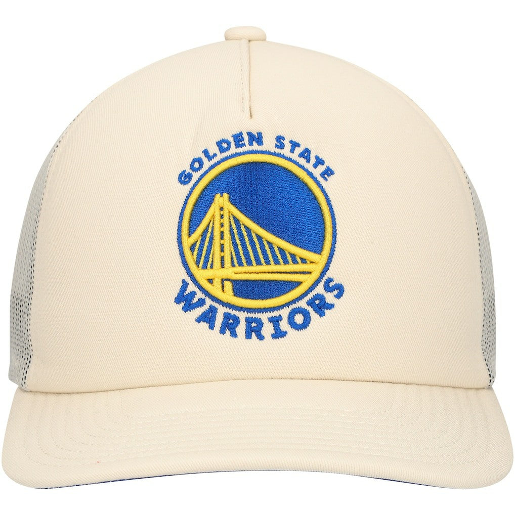 Golden State Warriors Trucker Adjustable Hat Cream - NBA