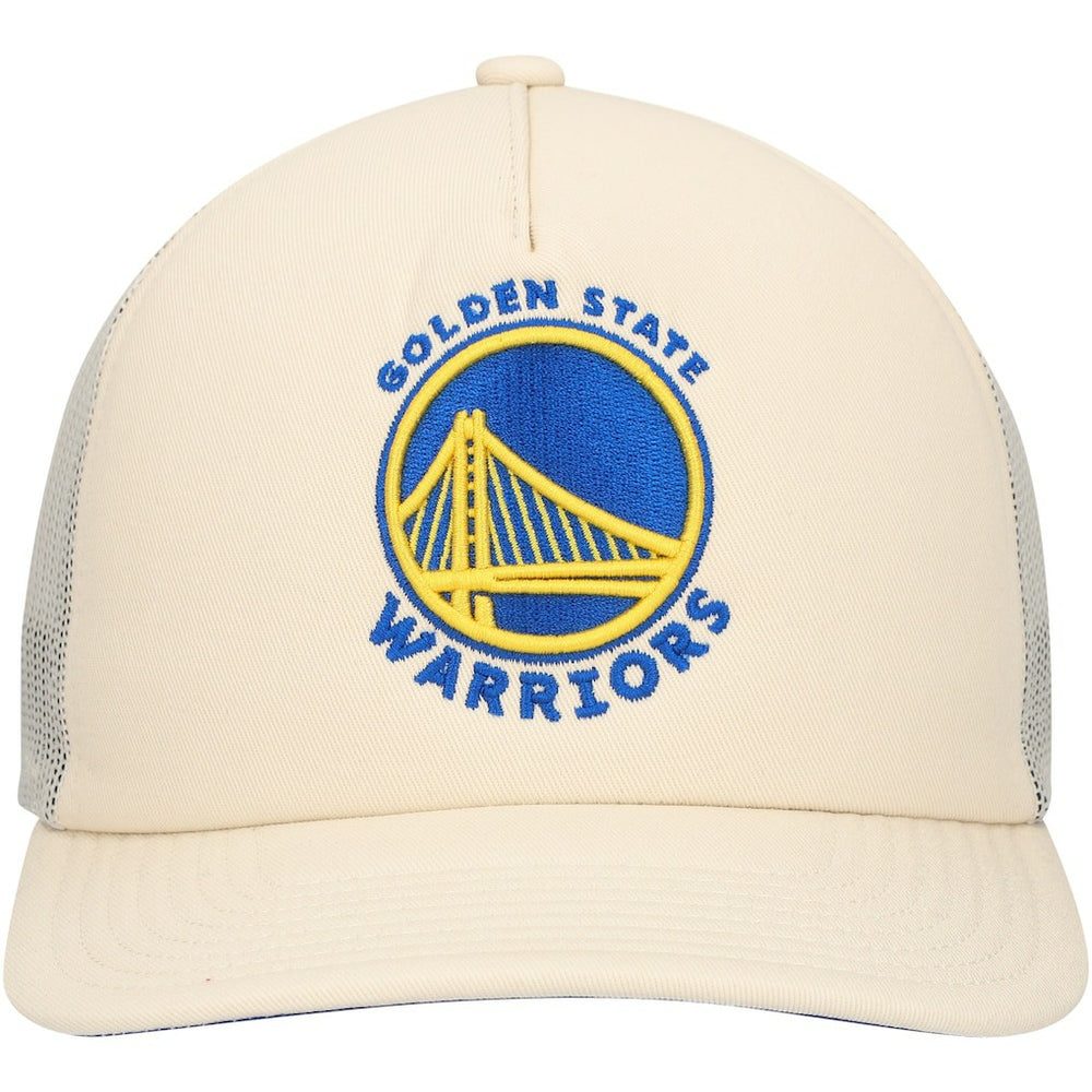 Golden State Warriors Trucker Adjustable Hat Cream - NBA