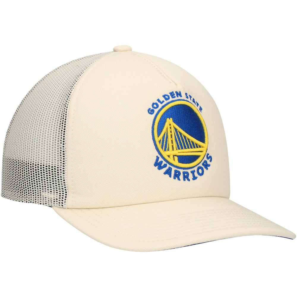 Golden State Warriors Trucker Adjustable Hat Cream - NBA