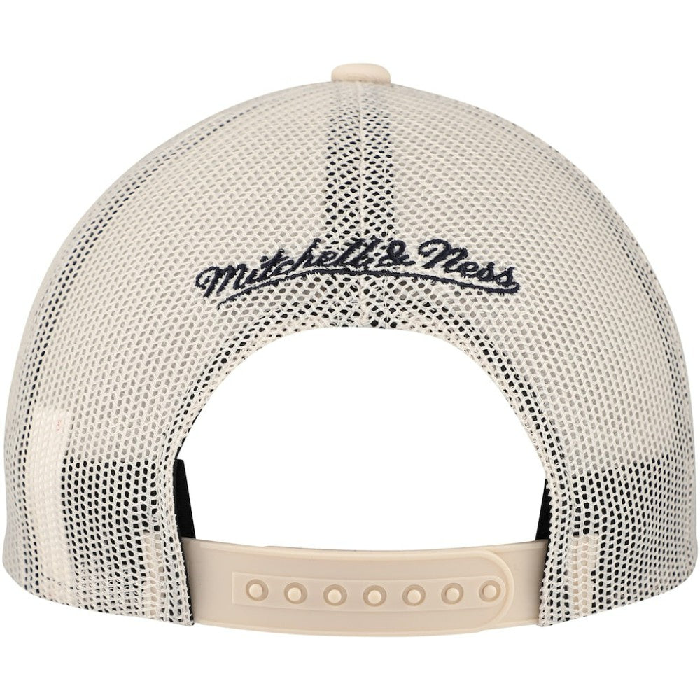 Seattle Kraken Mitchell & Ness Foam Front Trucker Adjustable Hat - Cream - NHL
