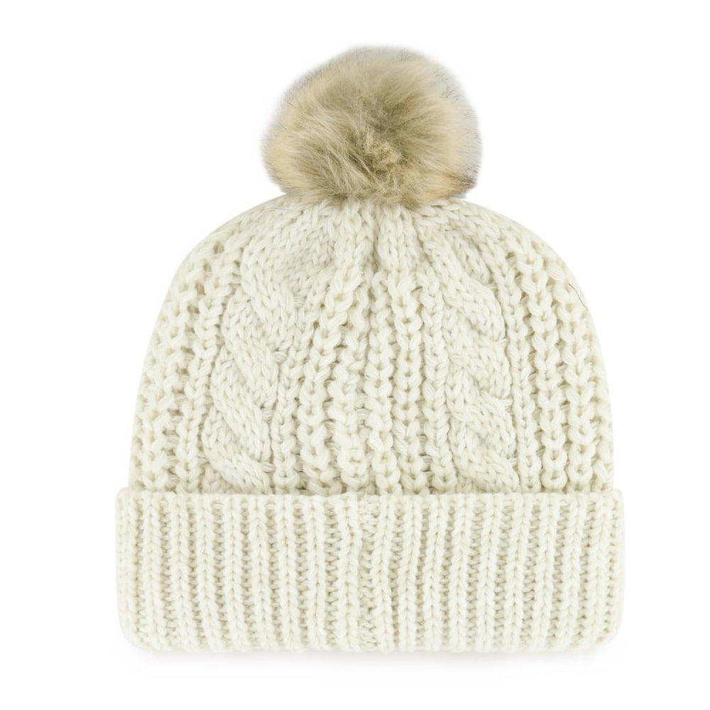 Cleveland Browns '47 Women's Meeko Cuffed Knit Hat with Pom Cream | 47 brand