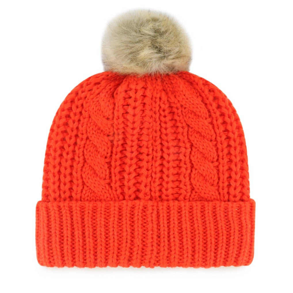 Cleveland Browns '47 Women's Meeko Cuffed Knit Hat with Pom Orange | 47 brand