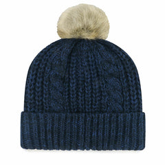 Houston Texans '47 Women's Meeko Cuffed Knit Hat with Pom Navy | 47 brand