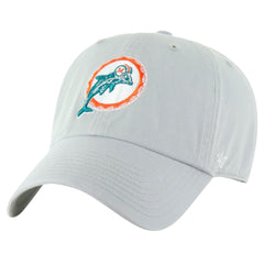 Miami Dolphins '47 Team Clean Up Adjustable Hat Gray | 47 brand