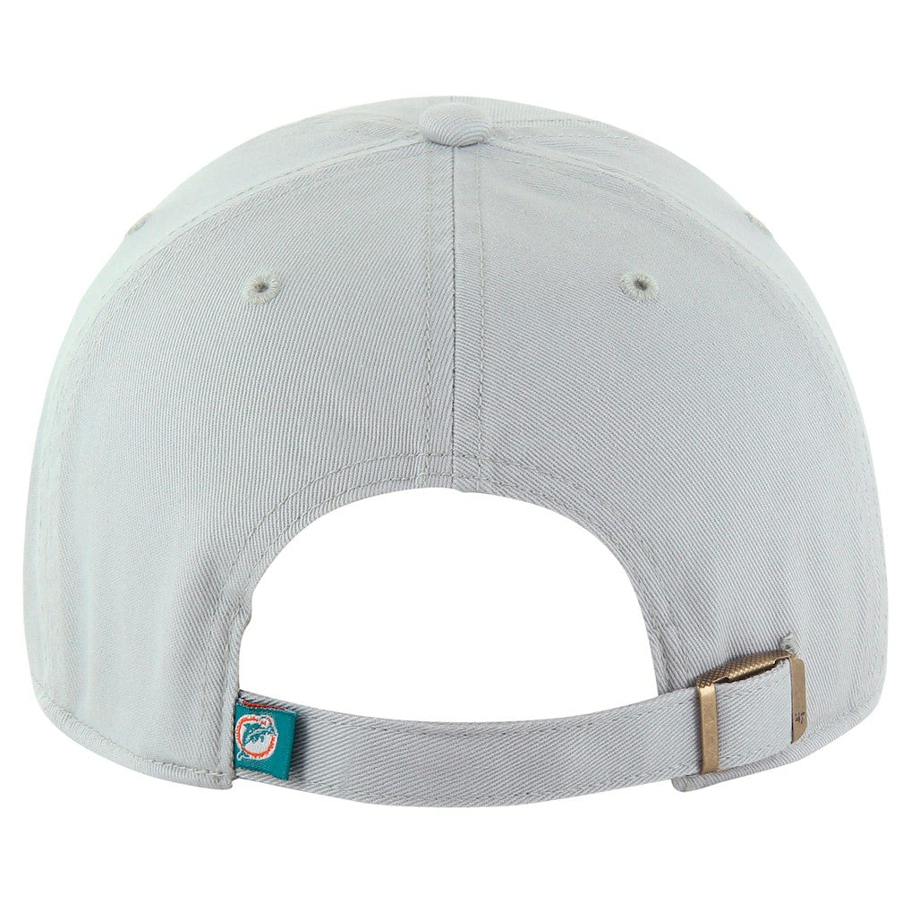 Miami Dolphins '47 Team Clean Up Adjustable Hat Gray | 47 brand