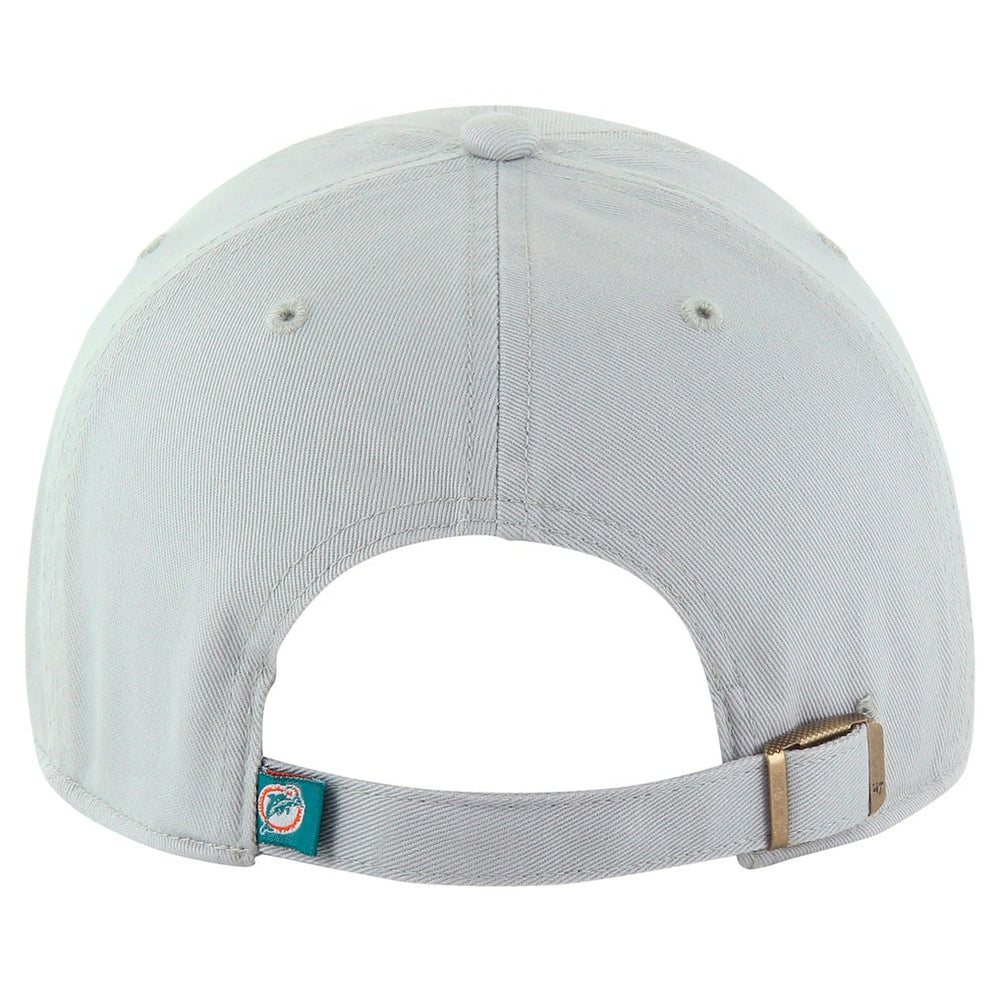 Miami Dolphins '47 Team Clean Up Adjustable Hat Gray | 47 brand