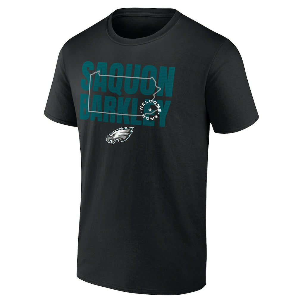 Saquon Barkley Philadelphia Eagles Welcome Home T-Shirt Black | NFL