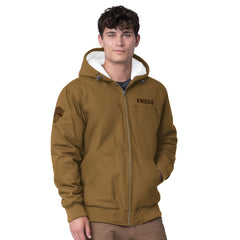 New York Knicks G-III Sports by Carl Banks Build Up Heavy Duck Canvas Full-Zip Hoodie Tan - NBA