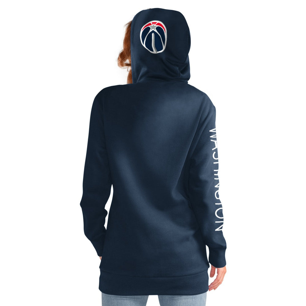 Washington Wizards G-III 4Her by Carl Banks Women's Base Coach Pullover Hoodie Navy - NBA