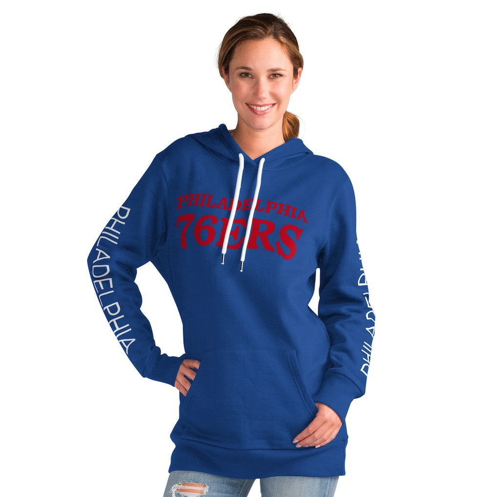 Philadelphia 76ers G-III 4Her by Carl Banks Women's Base Coach Pullover Hoodie Royal - NBA