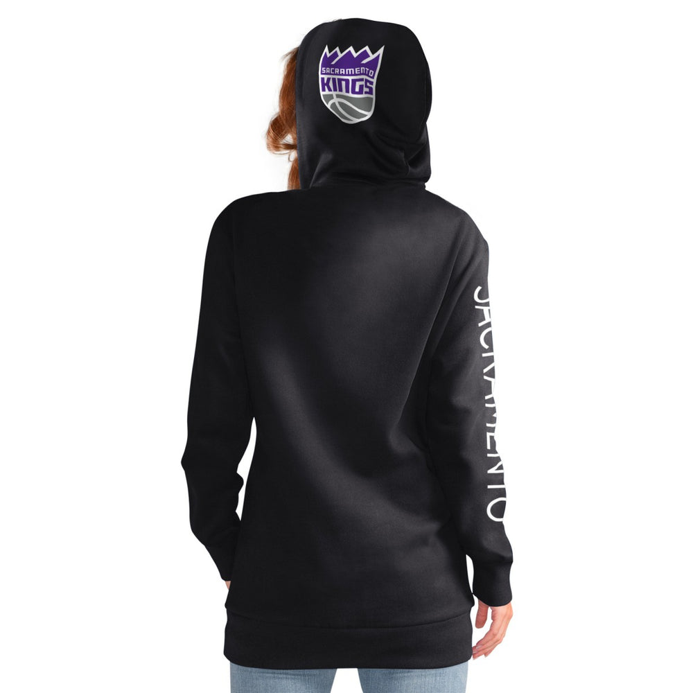 Sacramento Kings G-III 4Her by Carl Banks Women's Base Coach Pullover Hoodie Black - NBA