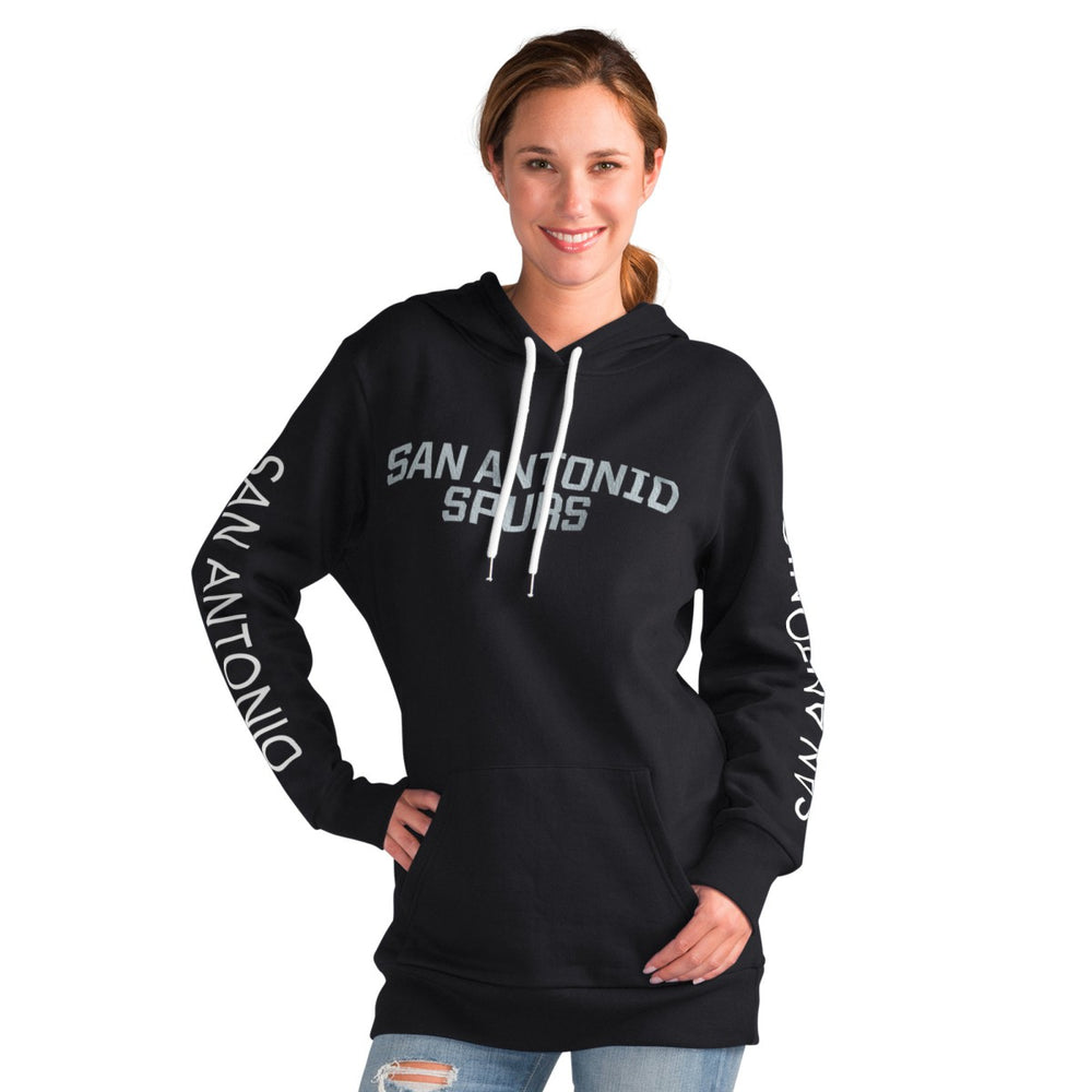 San Antonio Spurs G-III 4Her by Carl Banks Women's Base Coach Pullover Hoodie Black - NBA
