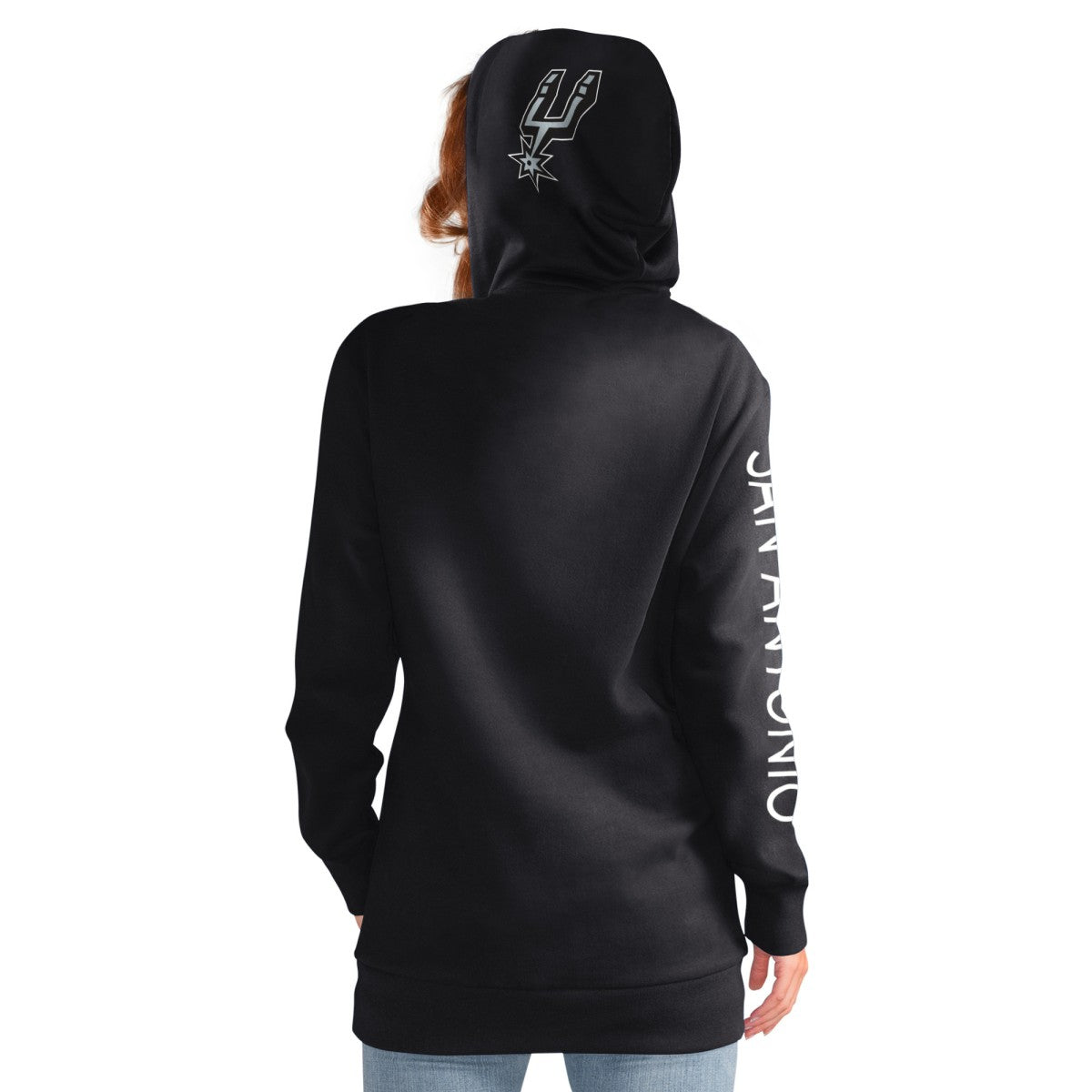San Antonio Spurs G-III 4Her by Carl Banks Women's Base Coach Pullover Hoodie Black - NBA