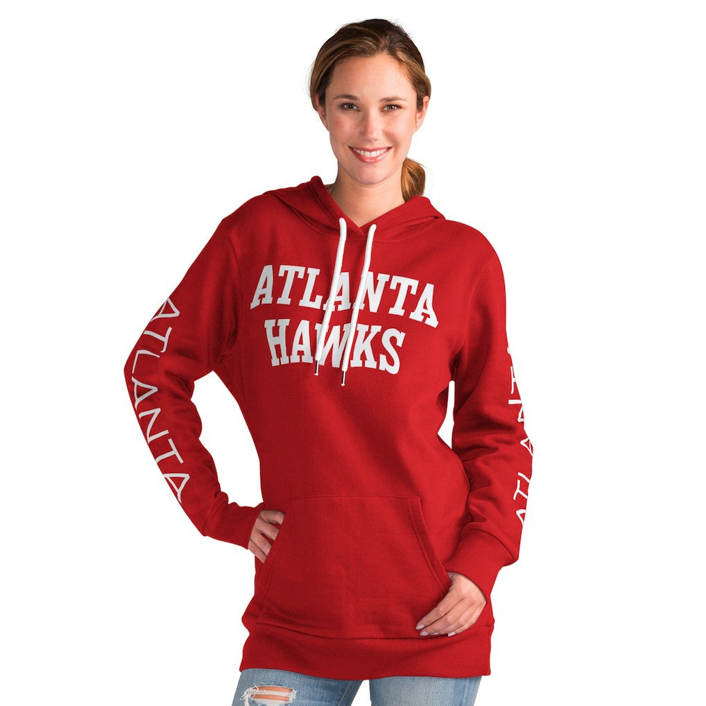Atlanta Hawks G-III 4Her by Carl Banks Women's Base Coach Pullover Hoodie Red - NBA