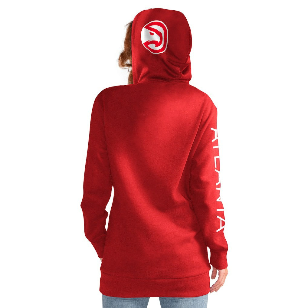Atlanta Hawks G-III 4Her by Carl Banks Women's Base Coach Pullover Hoodie Red - NBA