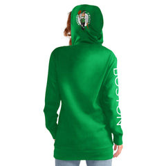 Boston Celtics G-III 4Her by Carl Banks Women's Base Coach Pullover Hoodie Kelly Green - NBA