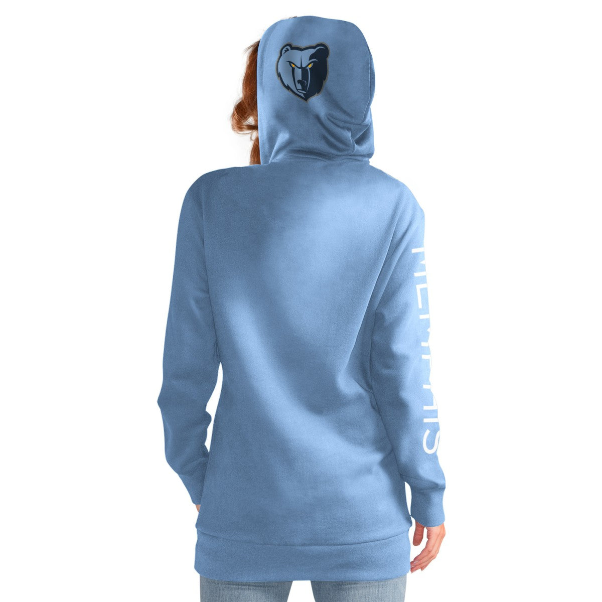 Memphis Grizzlies G-III 4Her by Carl Banks Women's Base Coach Pullover Hoodie Light Blue - NBA