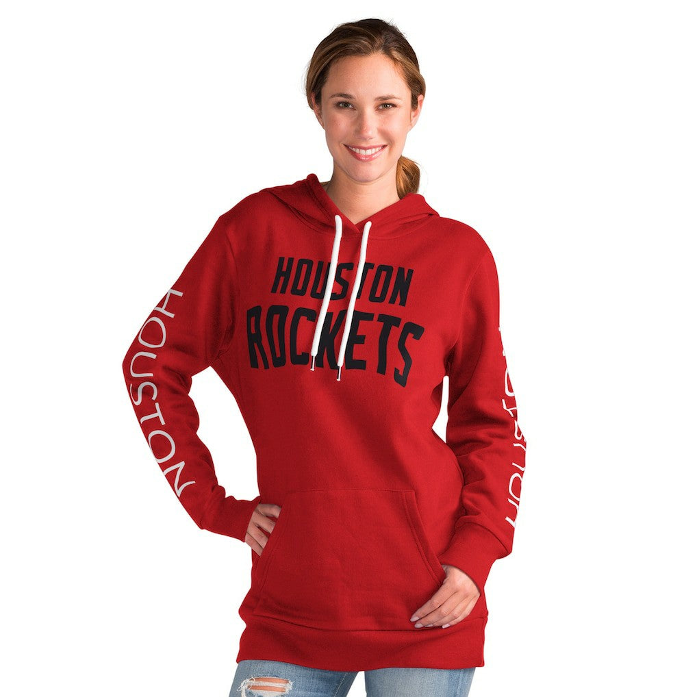 Houston Rockets G-III 4Her by Carl Banks Women's Base Coach Pullover Hoodie Red - NBA