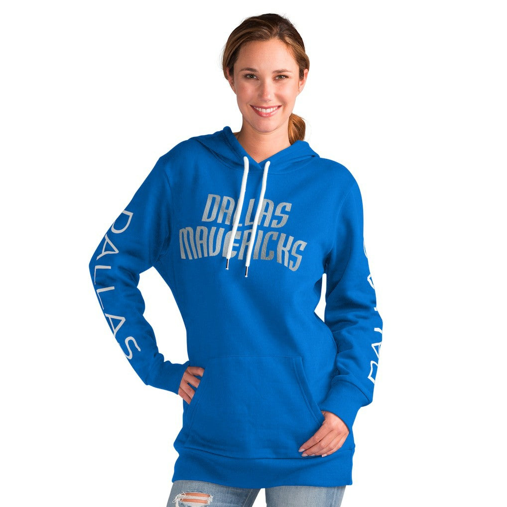 Dallas Mavericks G-III 4Her by Carl Banks Women's Base Coach Pullover Hoodie Blue - NBA