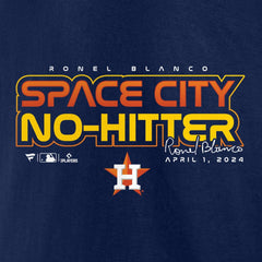 Ronel Blanco Houston Astros  Space City No-Hitter T-Shirt - MLB