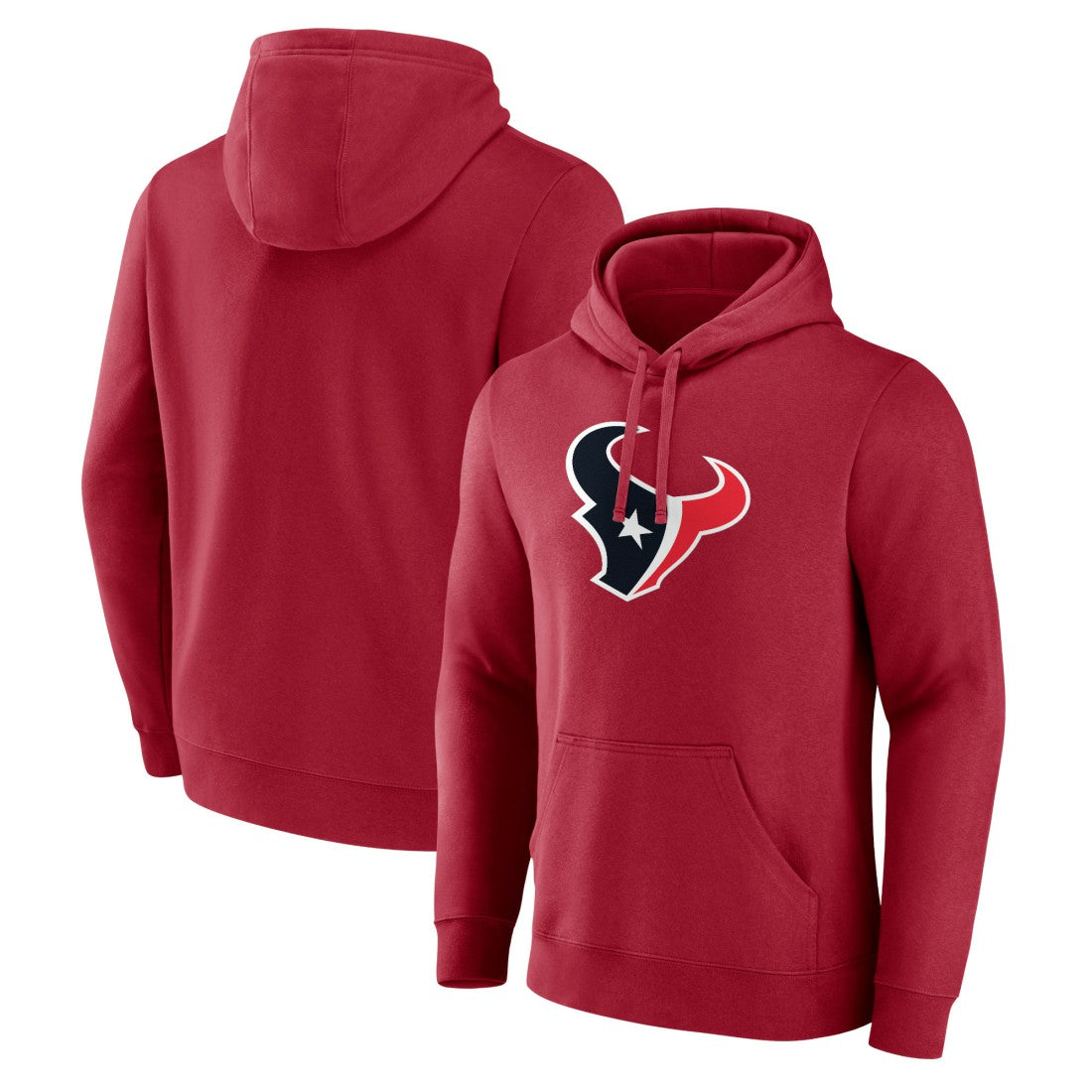 Houston Texans Primary Logo Pullover Hoodie Red | Fanatics