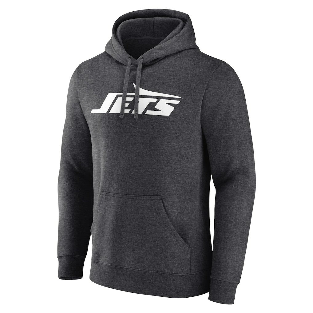 New York Jets Primary Logo Pullover Hoodie Charcoal | Fanatics
