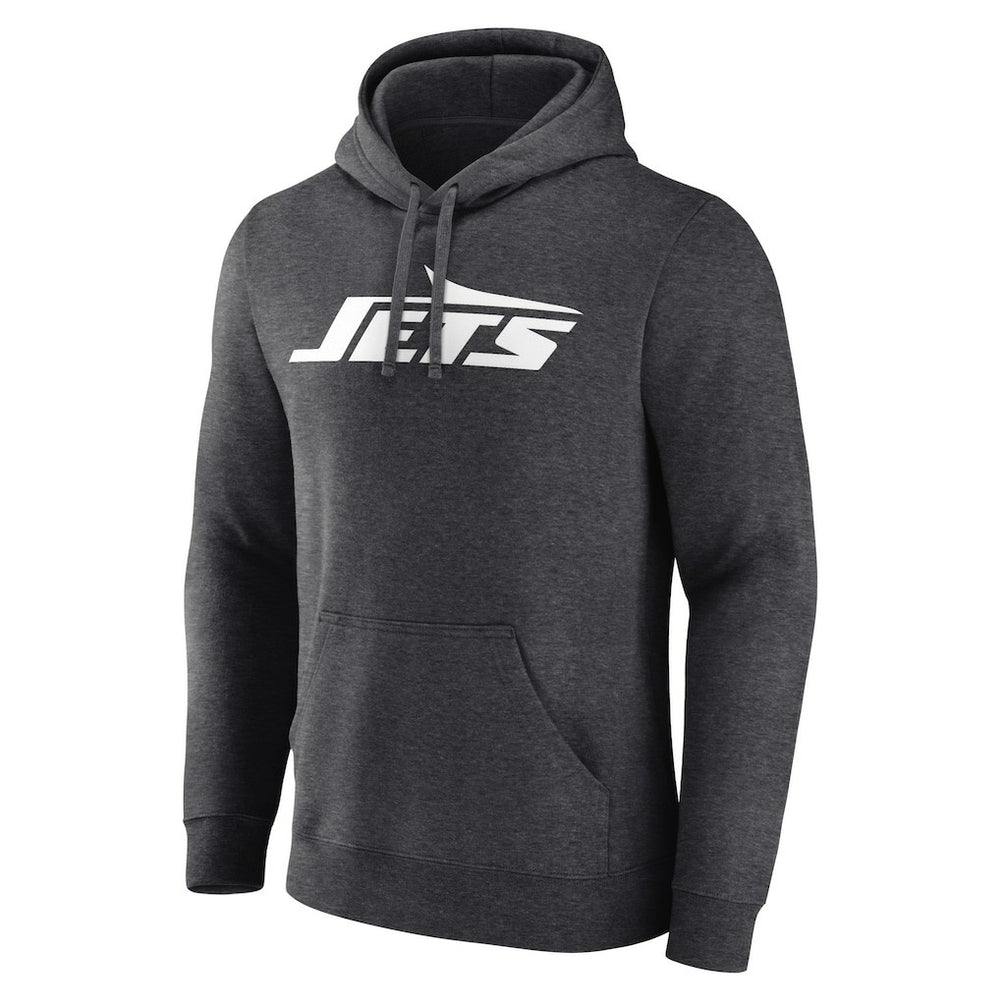 New York Jets Primary Logo Pullover Hoodie Charcoal | Fanatics