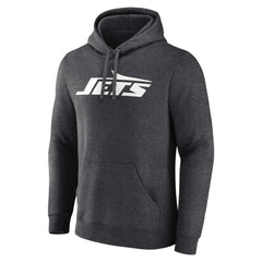 New York Jets Primary Logo Pullover Hoodie Charcoal | Fanatics