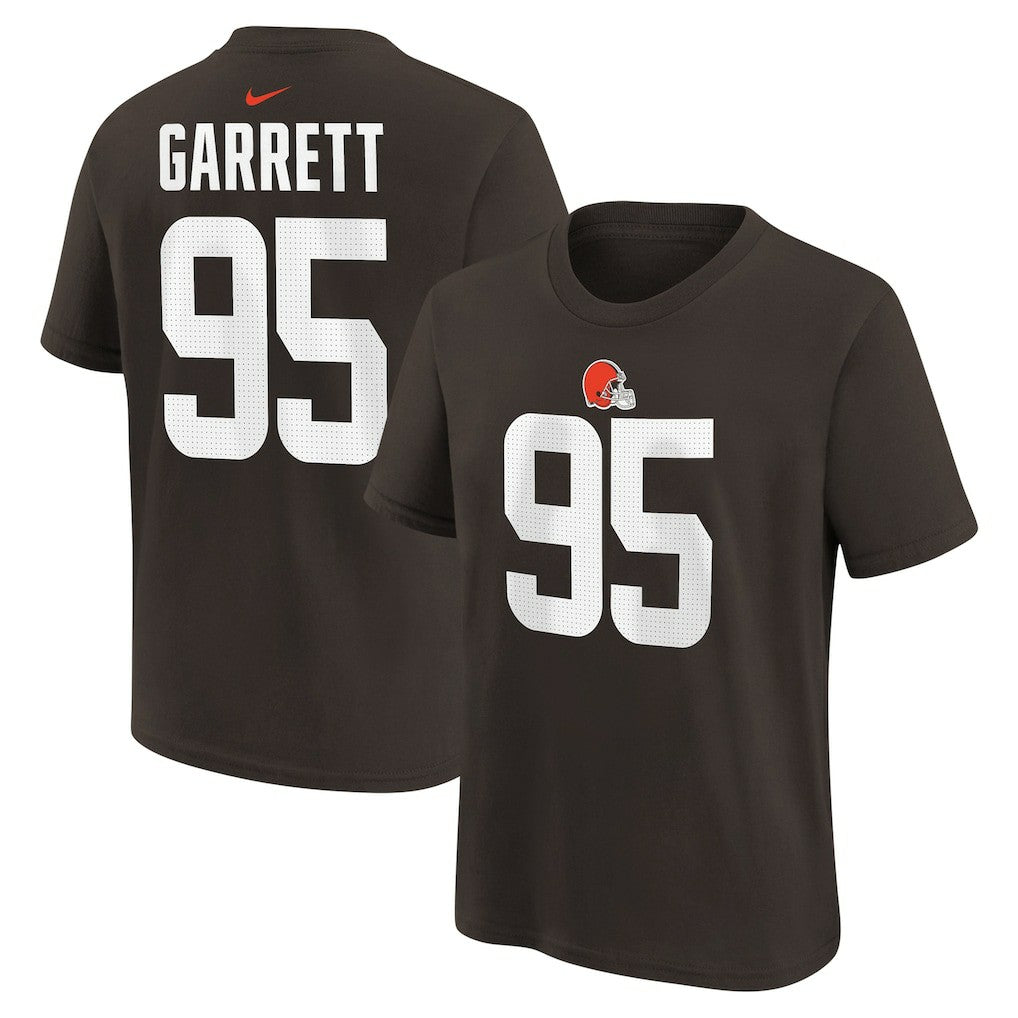 Myles Garrett Cleveland Browns Youth Player Name & Number T-Shirt Brown | Nike for Sale