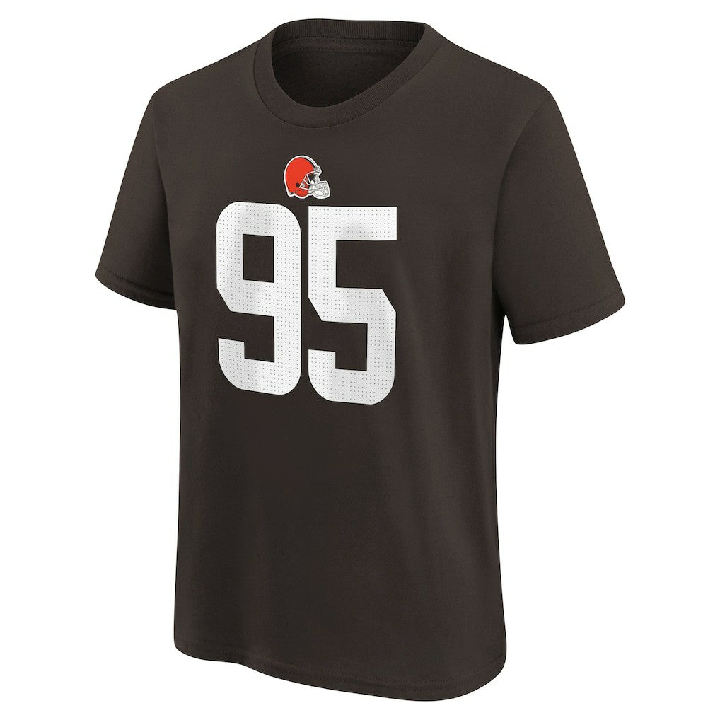 Myles Garrett Cleveland Browns Youth Player Name & Number T-Shirt Brown | Nike for Sale